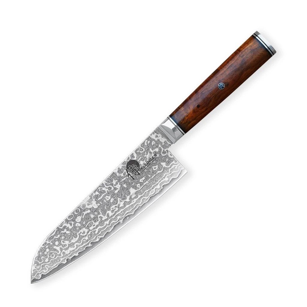 foto Kuchy�sk� n�� Santoku 180 mm Dellinger M390 Cocobolo